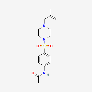 N-(4-{[4-(2-methyl-2-propen-1-yl)-1-piperazinyl]sulfonyl}phenyl)acetamide