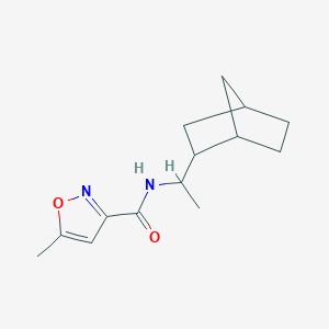 molecular formula C14H20N2O2 B5164916 N-(1-bicyclo[2.2.1]hept-2-ylethyl)-5-methyl-3-isoxazolecarboxamide 