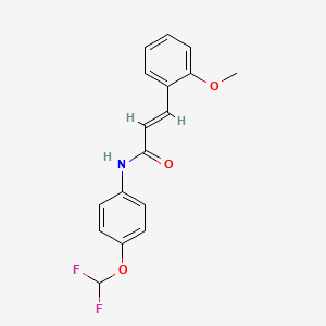 N-[4-(difluoromethoxy)phenyl]-3-(2-methoxyphenyl)acrylamide