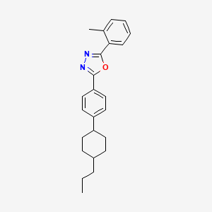 2-(2-methylphenyl)-5-[4-(4-propylcyclohexyl)phenyl]-1,3,4-oxadiazole