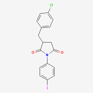 3-(4-chlorobenzyl)-1-(4-iodophenyl)-2,5-pyrrolidinedione