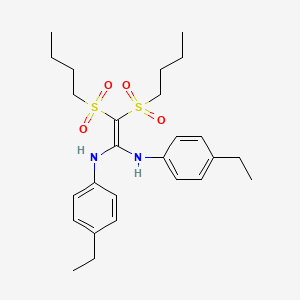 2,2-bis(butylsulfonyl)-N~1~,N~1~-bis(4-ethylphenyl)-1,1-ethylenediamine