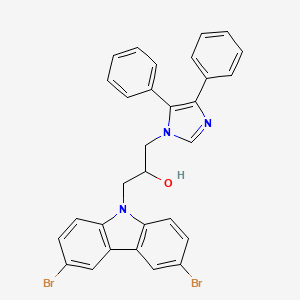 1-(3,6-dibromo-9H-carbazol-9-yl)-3-(4,5-diphenyl-1H-imidazol-1-yl)-2-propanol