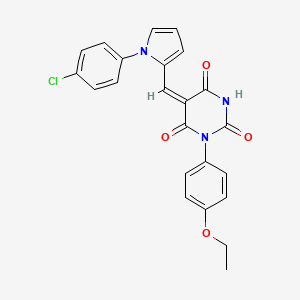 5-{[1-(4-chlorophenyl)-1H-pyrrol-2-yl]methylene}-1-(4-ethoxyphenyl)-2,4,6(1H,3H,5H)-pyrimidinetrione