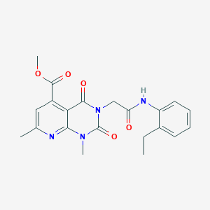 METHYL 3-{[(2-ETHYLPHENYL)CARBAMOYL]METHYL}-1,7-DIMETHYL-2,4-DIOXO-1H,2H,3H,4H-PYRIDO[2,3-D]PYRIMIDINE-5-CARBOXYLATE