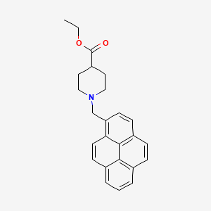 molecular formula C25H25NO2 B5165042 ethyl 1-(1-pyrenylmethyl)-4-piperidinecarboxylate 