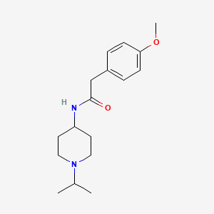 molecular formula C17H26N2O2 B5165048 N-(1-isopropyl-4-piperidinyl)-2-(4-methoxyphenyl)acetamide 