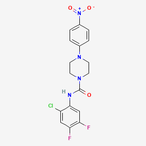 N-(2-chloro-4,5-difluorophenyl)-4-(4-nitrophenyl)-1-piperazinecarboxamide