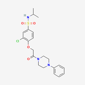 3-chloro-N-isopropyl-4-[2-oxo-2-(4-phenyl-1-piperazinyl)ethoxy]benzenesulfonamide