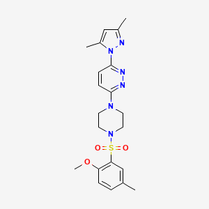 3-(3,5-dimethyl-1H-pyrazol-1-yl)-6-{4-[(2-methoxy-5-methylphenyl)sulfonyl]-1-piperazinyl}pyridazine