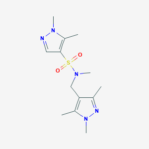 N,1,5-trimethyl-N-[(1,3,5-trimethyl-1H-pyrazol-4-yl)methyl]-1H-pyrazole-4-sulfonamide