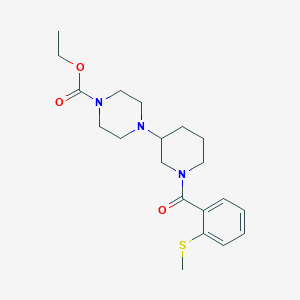 ethyl 4-{1-[2-(methylthio)benzoyl]-3-piperidinyl}-1-piperazinecarboxylate