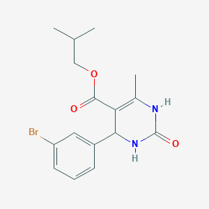 molecular formula C16H19BrN2O3 B5165180 isobutyl 4-(3-bromophenyl)-6-methyl-2-oxo-1,2,3,4-tetrahydro-5-pyrimidinecarboxylate 