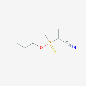 2-[Methyl(2-methylpropoxy)phosphinothioyl]propanenitrile