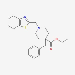 ethyl 4-benzyl-1-(4,5,6,7-tetrahydro-1,3-benzothiazol-2-ylmethyl)-4-piperidinecarboxylate