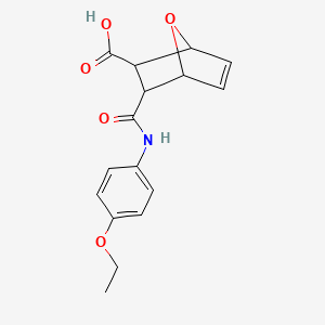 3-[(4-ETHOXYANILINO)CARBONYL]-7-OXABICYCLO[2.2.1]HEPT-5-ENE-2-CARBOXYLIC ACID