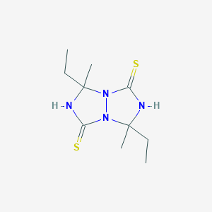 3,7-diethyl-3,7-dimethyltetrahydro-1H,5H-[1,2,4]triazolo[1,2-a][1,2,4]triazole-1,5-dithione