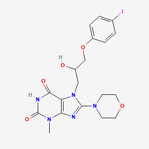 7-[2-hydroxy-3-(4-iodophenoxy)propyl]-3-methyl-8-(4-morpholinyl)-3,7-dihydro-1H-purine-2,6-dione