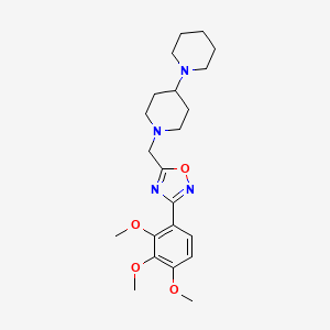 1'-{[3-(2,3,4-trimethoxyphenyl)-1,2,4-oxadiazol-5-yl]methyl}-1,4'-bipiperidine