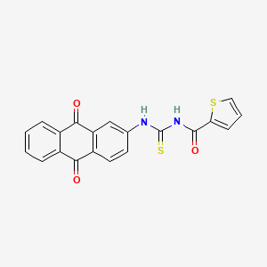 N-{[(9,10-dioxo-9,10-dihydro-2-anthracenyl)amino]carbonothioyl}-2-thiophenecarboxamide