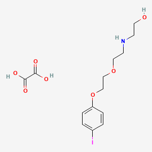 molecular formula C14H20INO7 B5165316 2-[2-[2-(4-Iodophenoxy)ethoxy]ethylamino]ethanol;oxalic acid 