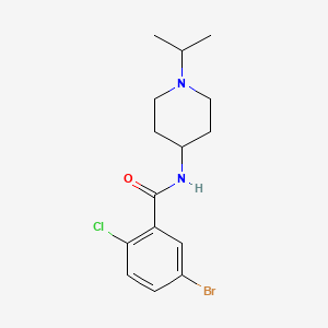 5-bromo-2-chloro-N-(1-isopropyl-4-piperidinyl)benzamide