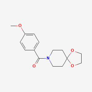 molecular formula C15H19NO4 B5165343 8-(4-methoxybenzoyl)-1,4-dioxa-8-azaspiro[4.5]decane 