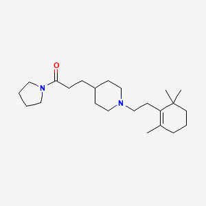 4-[3-oxo-3-(1-pyrrolidinyl)propyl]-1-[2-(2,6,6-trimethyl-1-cyclohexen-1-yl)ethyl]piperidine