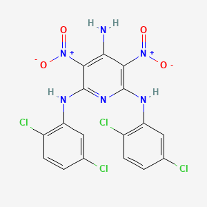 molecular formula C17H10Cl4N6O4 B5165357 N~2~,N~6~-bis(2,5-dichlorophenyl)-3,5-dinitro-2,4,6-pyridinetriamine 