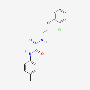 molecular formula C17H17ClN2O3 B5165367 N-[2-(2-chlorophenoxy)ethyl]-N'-(4-methylphenyl)ethanediamide 