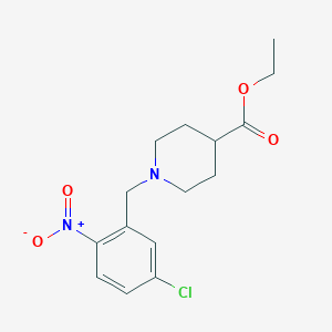 ethyl 1-(5-chloro-2-nitrobenzyl)-4-piperidinecarboxylate