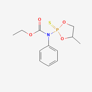 ethyl (4-methyl-2-sulfido-1,3,2-dioxaphospholan-2-yl)phenylcarbamate