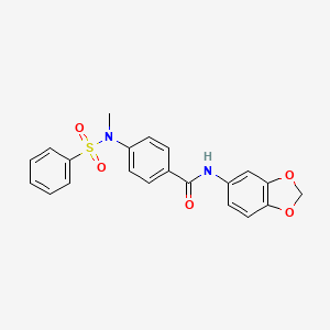 N-1,3-benzodioxol-5-yl-4-[methyl(phenylsulfonyl)amino]benzamide