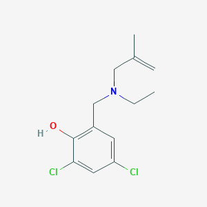 molecular formula C13H17Cl2NO B5165468 2,4-dichloro-6-{[ethyl(2-methyl-2-propen-1-yl)amino]methyl}phenol 