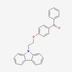 molecular formula C27H21NO2 B5165498 [4-(2-Carbazol-9-ylethoxy)phenyl]-phenylmethanone 