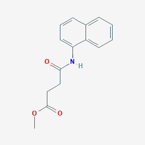 molecular formula C15H15NO3 B5165500 METHYL 3-(NAPHTHALEN-1-YLCARBAMOYL)PROPANOATE CAS No. 5226-29-9