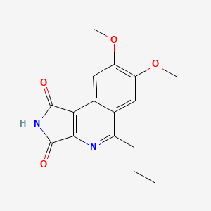 molecular formula C16H16N2O4 B5165510 7,8-dimethoxy-5-propyl-1H-pyrrolo[3,4-c]isoquinoline-1,3(2H)-dione 