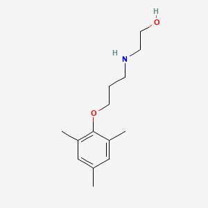 molecular formula C14H23NO2 B5165516 2-{[3-(mesityloxy)propyl]amino}ethanol 