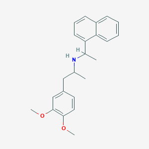 1-(3,4-dimethoxyphenyl)-N-[1-(1-naphthyl)ethyl]-2-propanamine