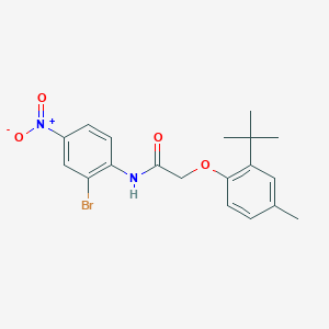 N-(2-bromo-4-nitrophenyl)-2-(2-tert-butyl-4-methylphenoxy)acetamide