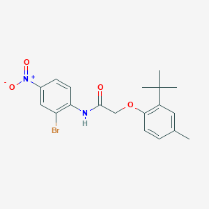 molecular formula C19H21BrN2O4 B5165577 N-(2-bromo-4-nitrophenyl)-2-(2-tert-butyl-4-methylphenoxy)acetamide 