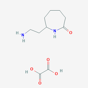 molecular formula C10H18N2O5 B5165585 7-(2-aminoethyl)-2-azepanone oxalate 