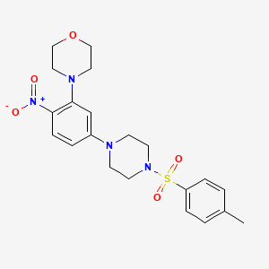 4-(5-{4-[(4-methylphenyl)sulfonyl]-1-piperazinyl}-2-nitrophenyl)morpholine