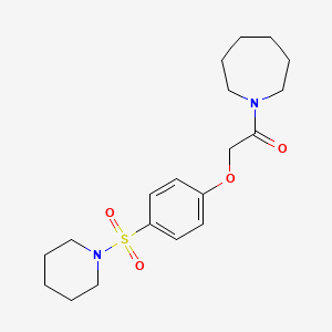 1-{[4-(1-piperidinylsulfonyl)phenoxy]acetyl}azepane