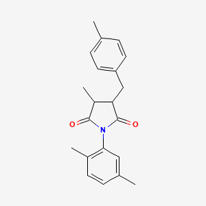 1-(2,5-dimethylphenyl)-3-methyl-4-(4-methylbenzyl)-2,5-pyrrolidinedione