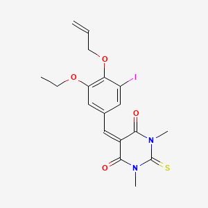 5-[4-(allyloxy)-3-ethoxy-5-iodobenzylidene]-1,3-dimethyl-2-thioxodihydro-4,6(1H,5H)-pyrimidinedione