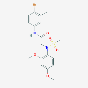 N~1~-(4-bromo-3-methylphenyl)-N~2~-(2,4-dimethoxyphenyl)-N~2~-(methylsulfonyl)glycinamide