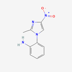 2-(2-methyl-4-nitro-1H-imidazol-1-yl)aniline