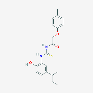 molecular formula C20H24N2O3S B5165638 N-{[(5-sec-butyl-2-hydroxyphenyl)amino]carbonothioyl}-2-(4-methylphenoxy)acetamide 