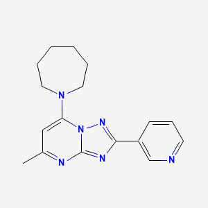 7-(1-azepanyl)-5-methyl-2-(3-pyridinyl)[1,2,4]triazolo[1,5-a]pyrimidine